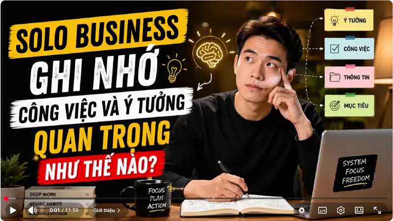 Solo Business Ghi Nhớ Công Việc Và Ý Tưởng Quan Trọng Như Thế Nào?